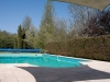 Pool area with sunshade areas